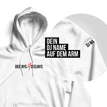 Laden Sie das Bild in den Galerie-Viewer, Customized DJs4DJs Hoodie (white)